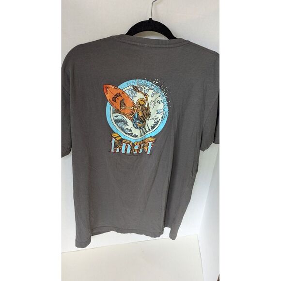 …Lost Surfboards Men's T-Shirt Surfing Skeleton Graphic Tee  Crew Size Large - Picture 4 of 4